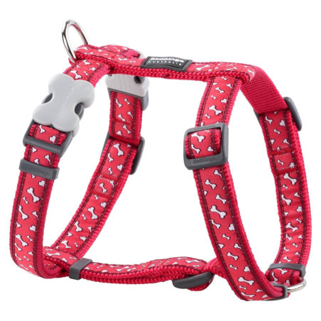 Harnais imprimé Flying Bones taille M/L Rouge - RED DINGO - RHMIFBR589