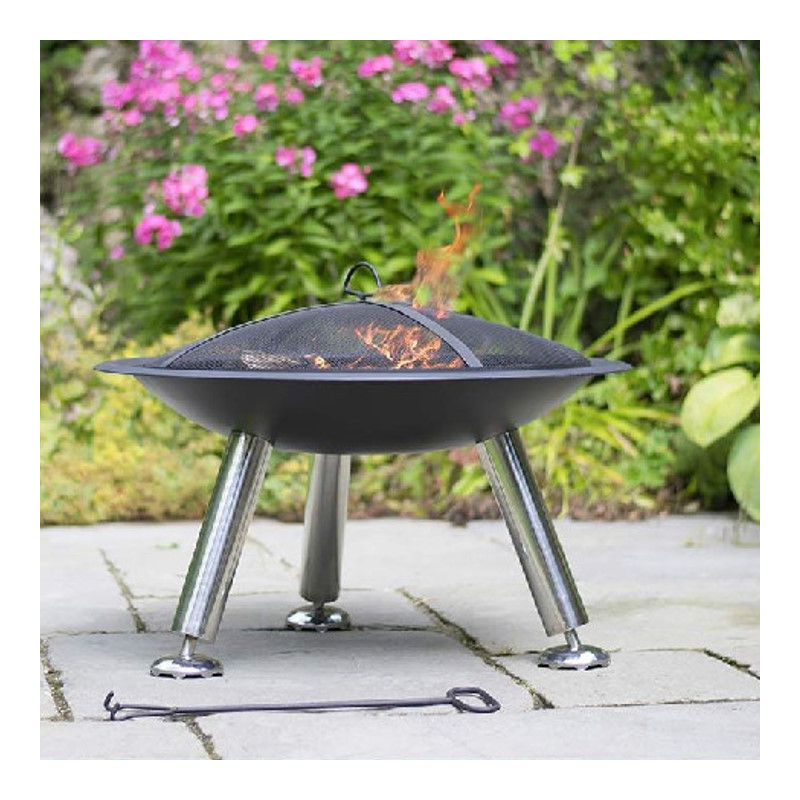 Barbecue Braséro Stamford Acier Noir