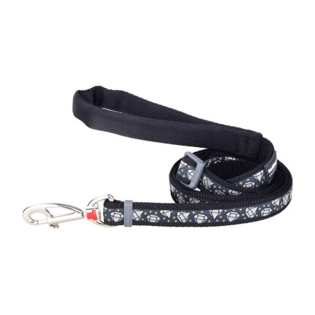 Laisse imprimé Diamond 20mm M Noir - RED DINGO - RLMIDMN193