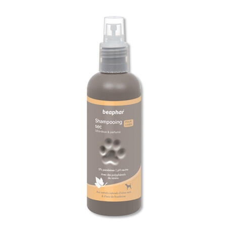 Shampooing sec premium Empreinte pour chien Aloe Vera et eau de framboise 200mL - BEAPHAR - BSS498