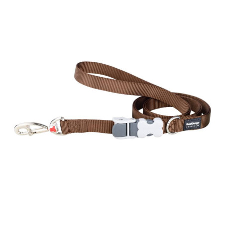 Super laisse réglable SuperLead uni 12mm XS Marron - RED DINGO - RLSUSMA160