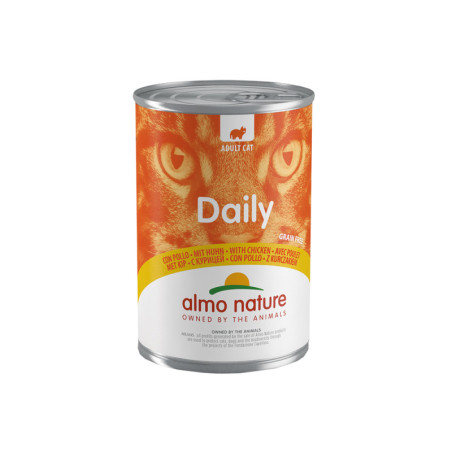 Boîte de pâtée Daily pour chat Poulet 400g - ALMO NATURE - CDFABPH603