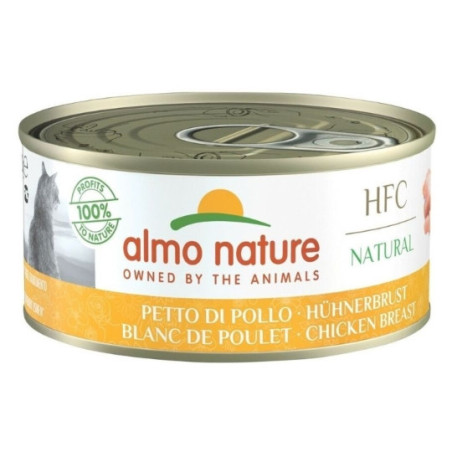 Boîte de pâtée HFC Natural pour chat blanc de poulet 150g - ALMO NATURE - CHFABPH112