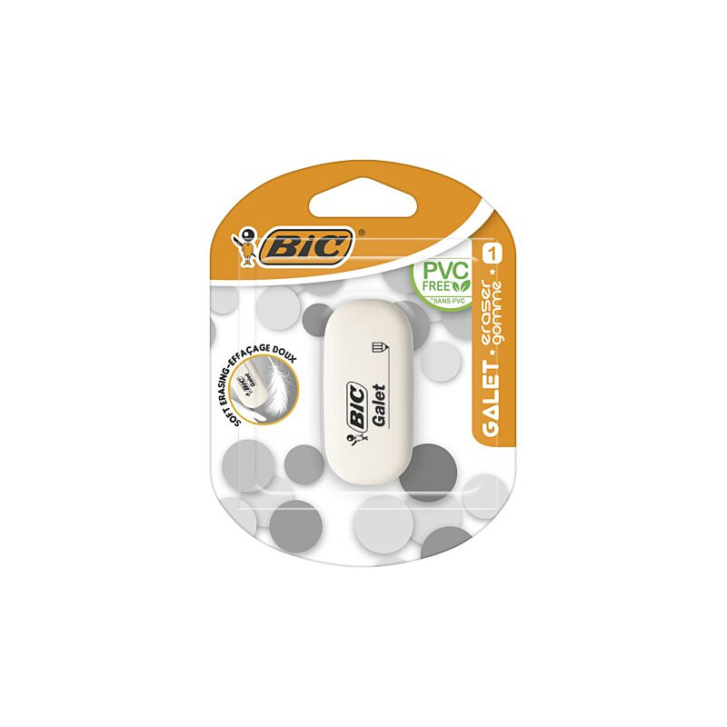 Gomme galet souple blanche - BIC