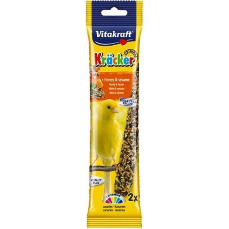 Friandises pour canaris Kracker au miel & sésame x2 - VITAKRAFT - VKOCM040