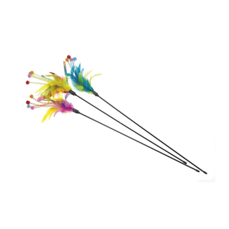 Jouet pour chat canne à pêche Plume 50cm - IMAC - IJFCP798
