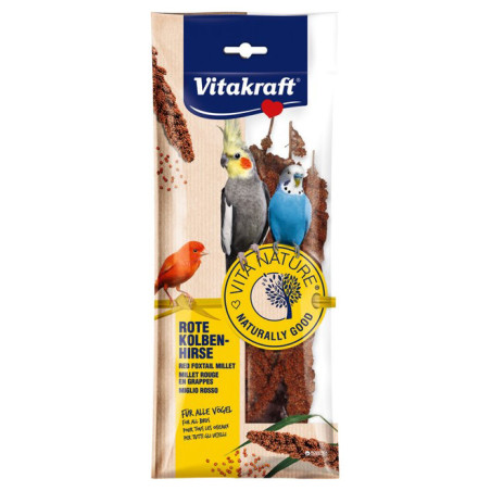 Friandise Vita Nature au Millet Rouge pour Oiseaux 80 g - VITAKRAFT - VVOMR170