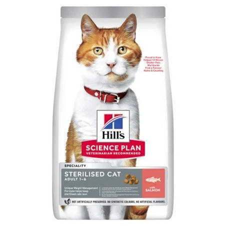Croquettes pour chat adulte stérilisé Science Plan Feline saumon 300g - HILL'S - HSFSS367