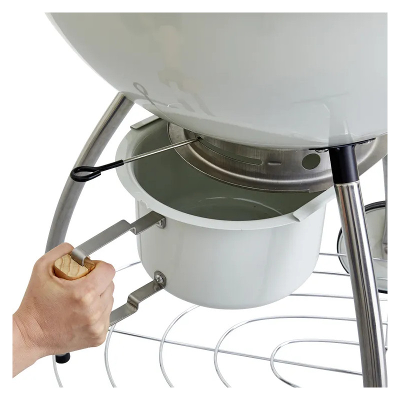 Barbecue charbon de bois Phoenix Beta II blanc