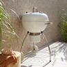 Barbecue charbon de bois Phoenix Beta II blanc