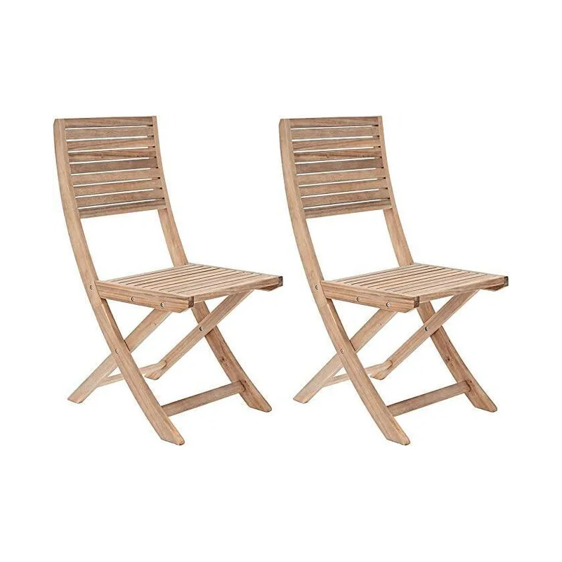Lot de 2 chaises en acacia Solaris II