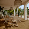 Lot de 2 chaises en acacia Solaris II