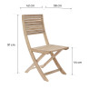 Lot de 2 chaises en acacia Solaris II