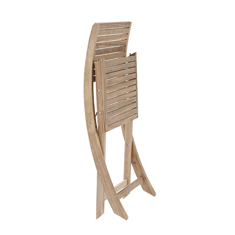 Lot de 2 chaises en acacia Solaris II