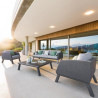 Salon de jardin - AXIOME - Graphite - 5 personnes