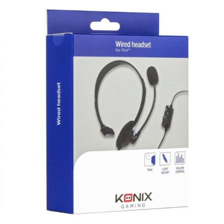 Casque Micro Monaural PS-100 PS4 KONIX