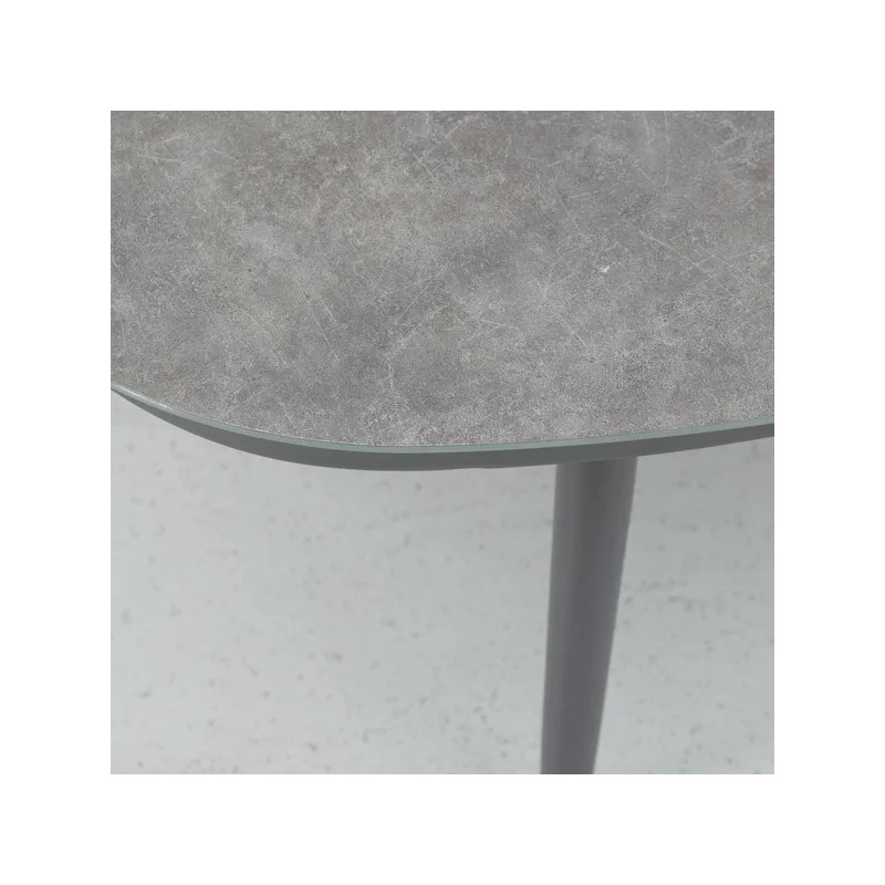 Salon de jardin - NILA NATERIAL - Gris  - 5 personnes