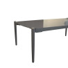 Salon bas de jardin aluminium HENIO 4 places