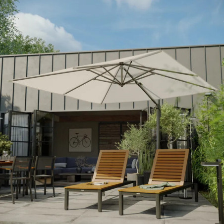 Bain de soleil en aluminium ORIS gris
