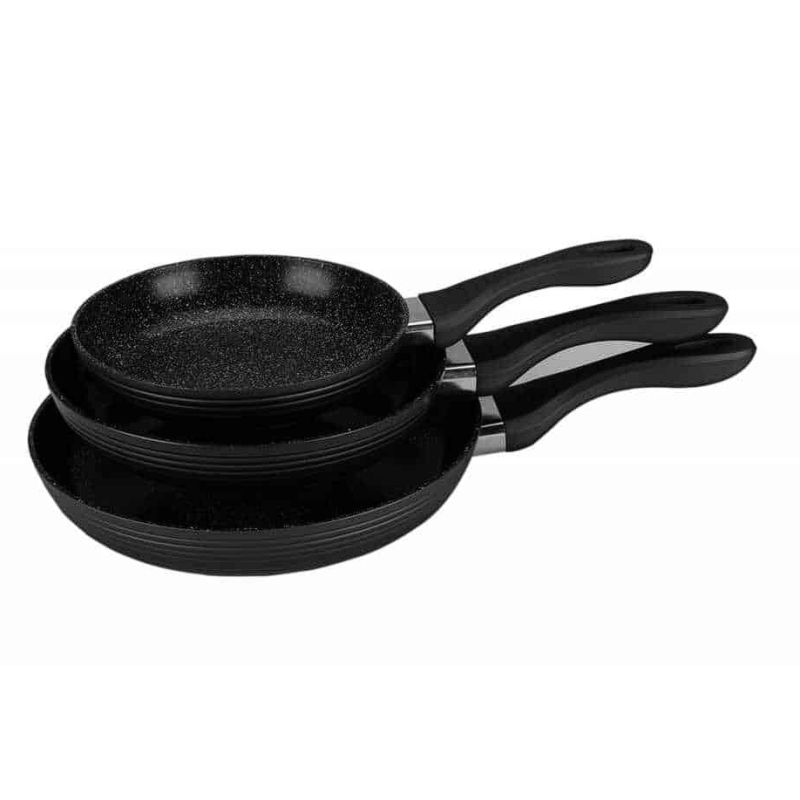 Set de 3 poêles à frire 20/24/28cm induction - ROYALTY LINE