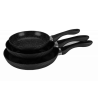 Set de 3 poêles à frire 20/24/28cm induction - ROYALTY LINE