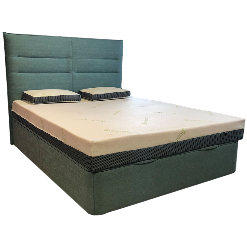 Lot de 2 oreillers bambou ventilés 60x40x14cm
