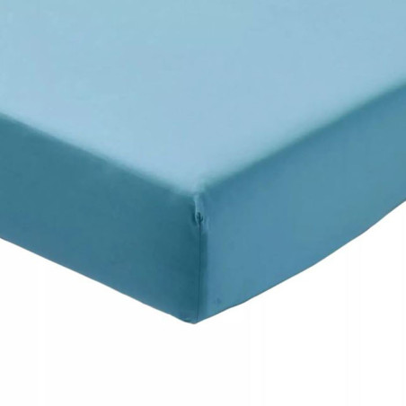 Drap housse Horizon 140x190+30cm Bleu - STOF - 22150208