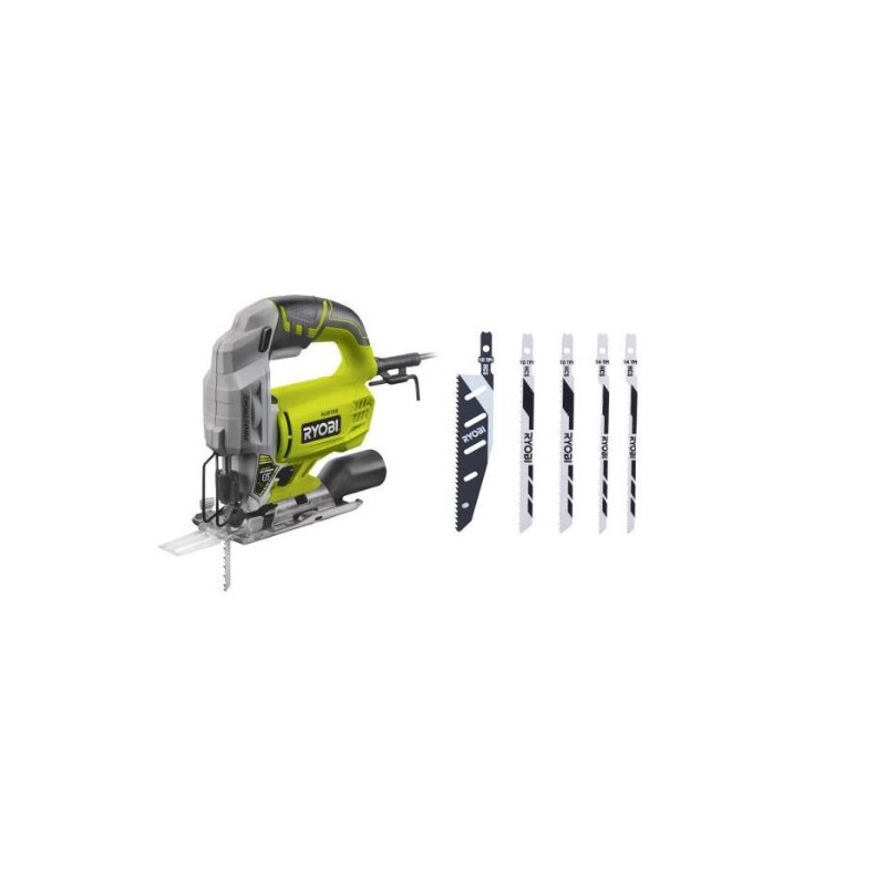 Scie Sauteuse Ryobi 500W 75mm + 5 Lames