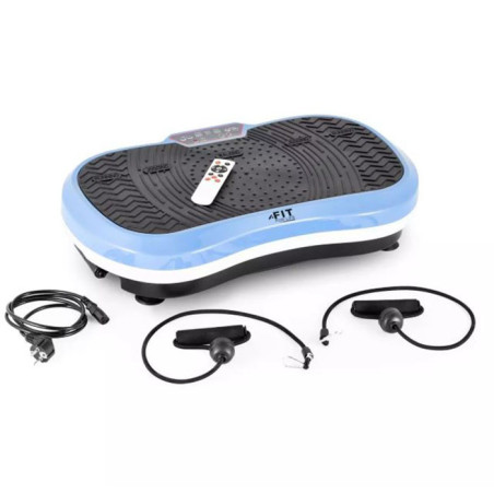 Machine de vibration de remise en forme Fit-Vibro Plate 200W Noir/Bleu - FIT FOR LIFE - FITVIBROPLATEFR