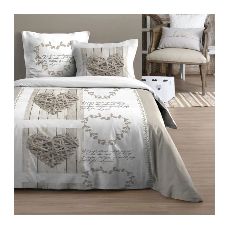 Parure housse de couette Margaux 260x240cm - LOVELY CASA - 22150910