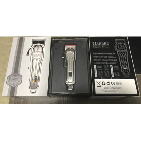 Tondeuse cheveux et barbe pro sans fil - Barber Shave & Cut