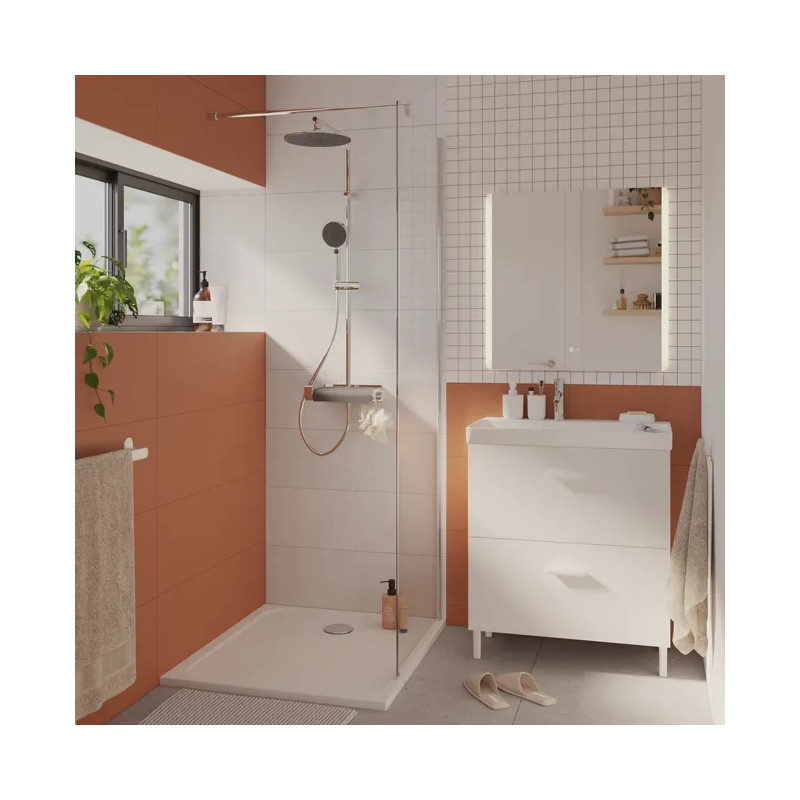 Meuble sous-vasque Easy L.70xP.40cm Blanc