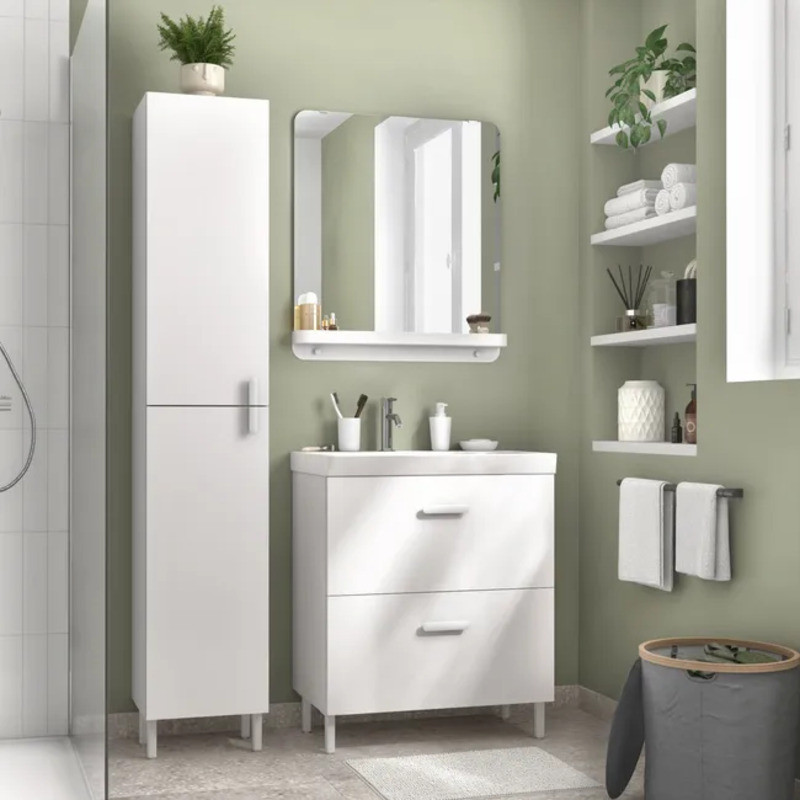 Meuble sous-vasque Easy L.70xP.40cm Blanc
