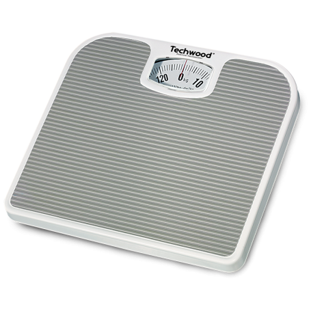 Pèse personne mécanique 130Kg Blanc - TECHWOOD - PPTPP520TECH