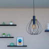 Suspension acier MERONE E27 D32 cm