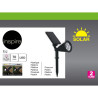 Spot à piquer solaire Riz 70 Lumen noir