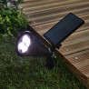 Spot à piquer solaire Riz 70 Lumen noir