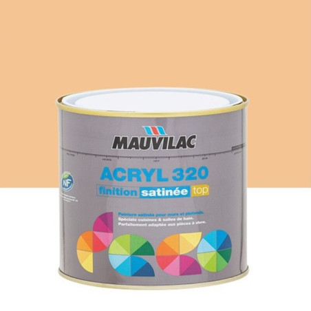 Peinture Murs/Plafonds Acryl 320 Satin 0,5L Beige Catalan