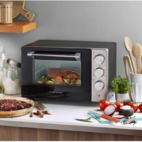 Four électrique posable 1380W 21L Noir - RIVIERA & BAR - QFR210