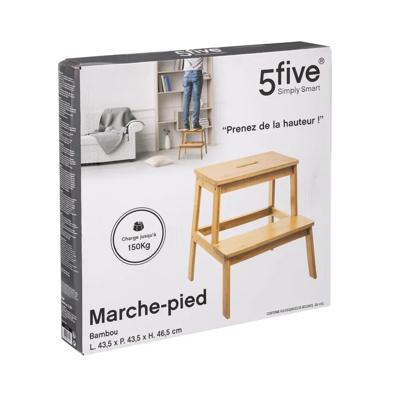 Marchepied 2 marches Bambou Naturel