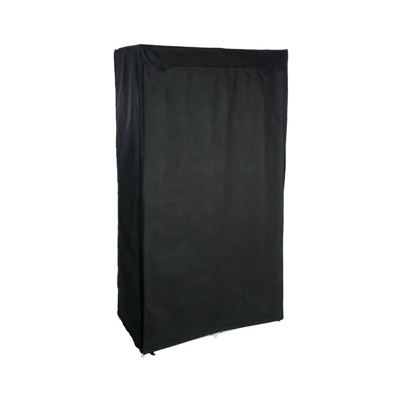 Armoire Modulable 3 Penderies / 5 Étagères Noir