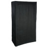 Armoire Modulable 3 Penderies / 5 Étagères Noir