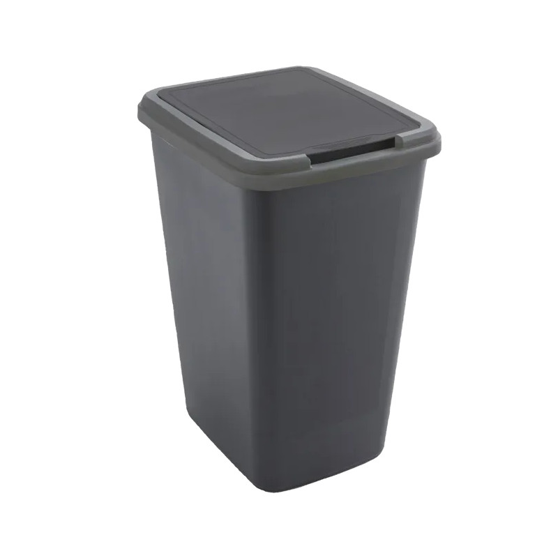 Poubelle de cuisine 45L Swing noir
