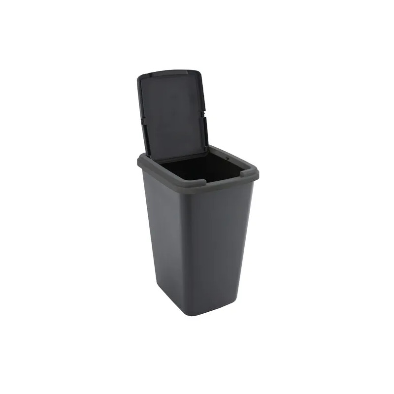 Poubelle de cuisine 45L Swing noir