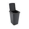 Poubelle de cuisine 45L Swing noir