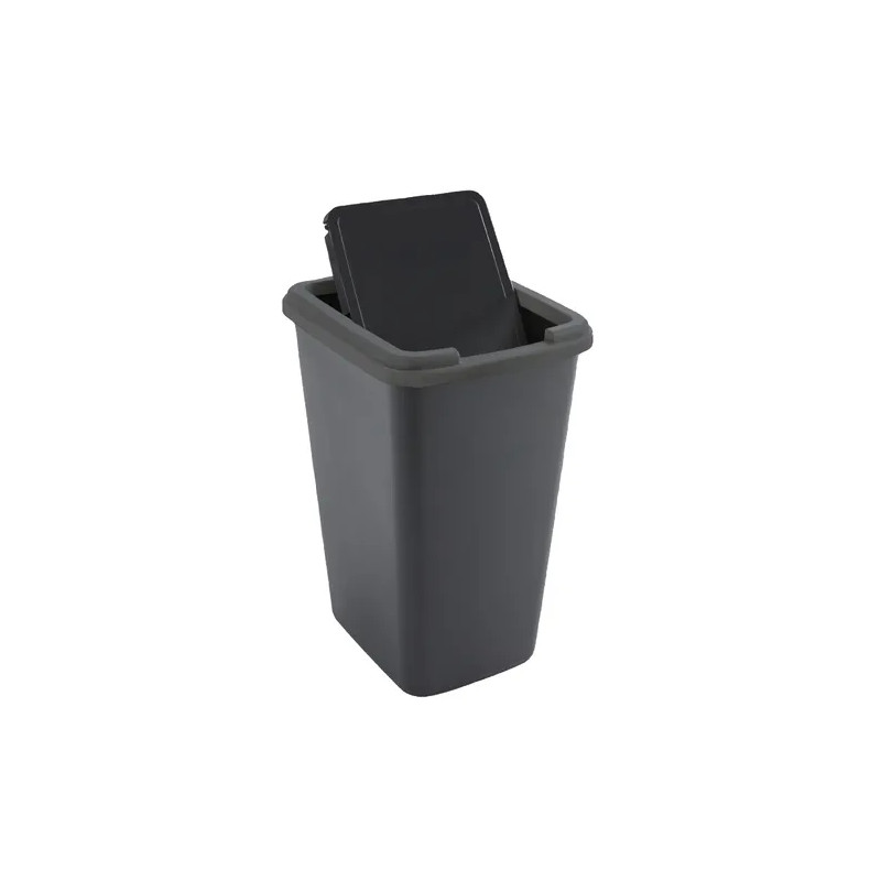 Poubelle de cuisine 45L Swing noir