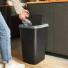 Poubelle de cuisine 45L Swing noir