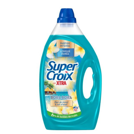 Lessive liquide Bora Bora fleurs de monoï 1,89L 42 lavages - SUPER CROIX - 36422