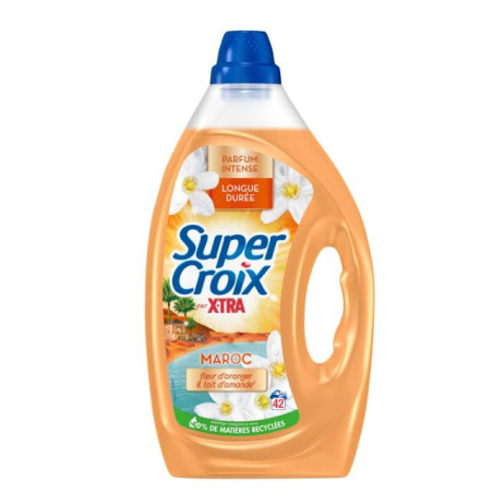 Lessive liquide Maroc Fleur d'oranger et lait d'amande 1,89L 42 lavages - SUPER CROIX - 36429