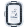Corbeille à linge pliable 45L HUGGER gris et blanc